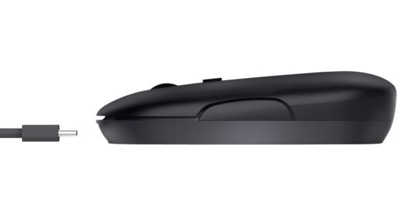 TRUST MOUSE PUCK WRL-BT RECARGABLE BLACK - Imagen 3