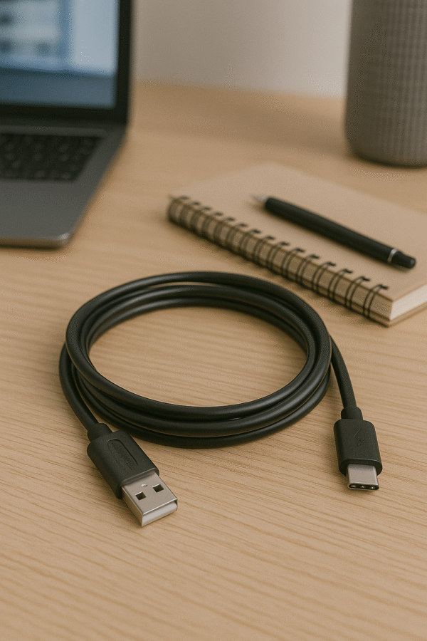 Cable Tipo C a USB Negro Tecmaster