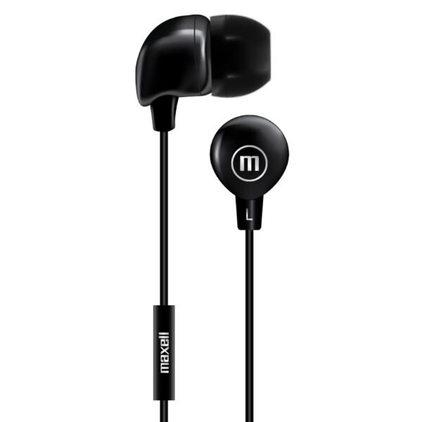 AUDIFONO MAXELL BOLSA IN-BAX COLOR NEGRO - Micrófono