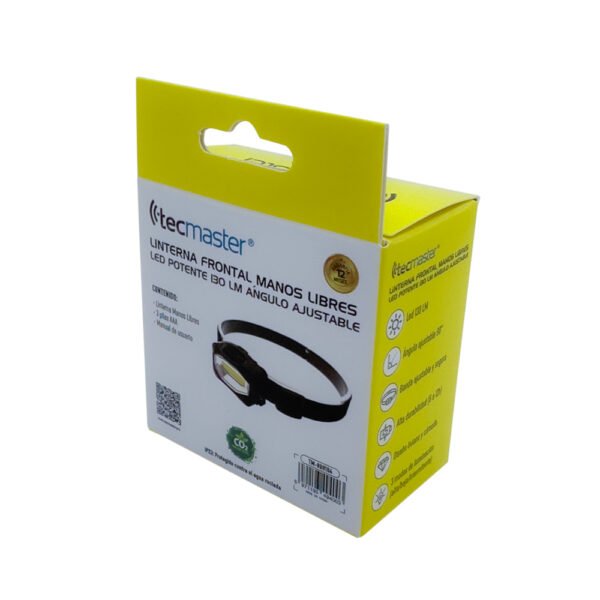 Linterna frontal manos libres tecmaster ángulo ajustable - Imagen 9