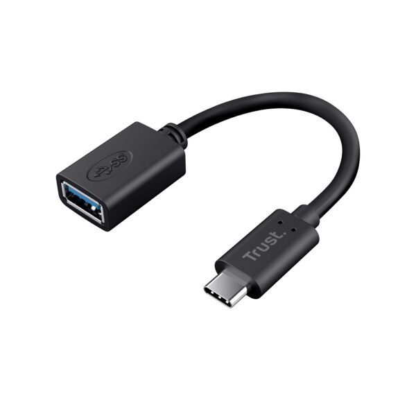 CABLE ADAPTADOR TRUST CALYXUSB-C A USB-A – color negro