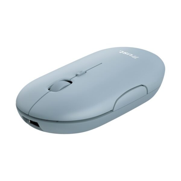 MOUSE TRUST PUCK WRL-BT INALÁMBRICO RECARGABLE COLOR AZUL