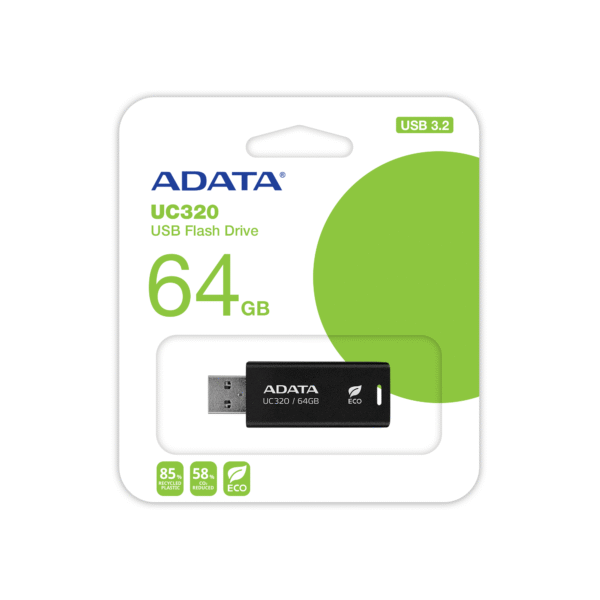 PENDRIVE ADATA UC320 DE 64GB COLOR NEGRO 3.2 - Imagen 2
