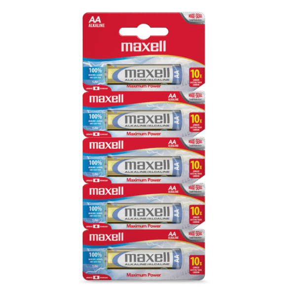 PILAS ALCALINAS MAXELL AA TROQUELADA blister 5 unidades