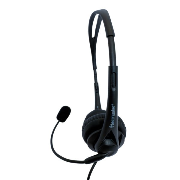 AUDÍFONOS TECMASTER CALL-CENTER HEADSET CON MICRÓFONO, CONECTOR USB - Imagen 2