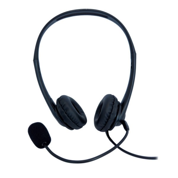 AUDÍFONOS TECMASTER CALL-CENTER HEADSET CON MICRÓFONO, CONECTOR AUX 3,5MM - Imagen 2