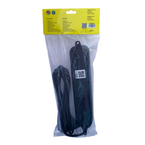 ALARGADOR TECMASTER ZAPATILLA 6 TOMAS NEGRO, 3 METROS, CERTIFICADO SEC - Imagen 4