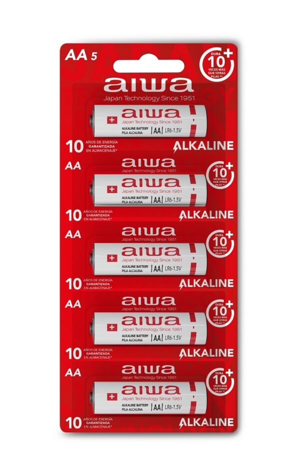 PILA ALCALINA AIWA AA X 5 (TIRA)