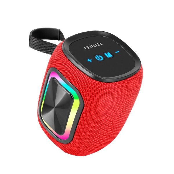 PARLANTE AIWA PORTATIL 12W RADIO FM, ROJO