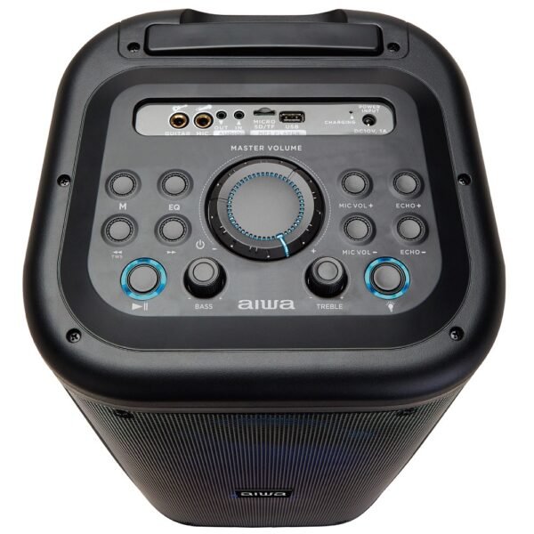 PARLANTE AIWA BT, POTENCIA 30W, 3600 MAH, MANILLA PARA TRANSPORTE, PLUG PARA MICROFONO Y GUITARRA - Imagen 2
