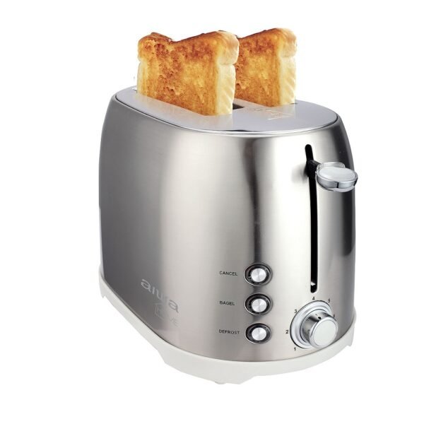 TOSTADORA PARA 2 REBANADAS GRIS AIWA - Imagen 2